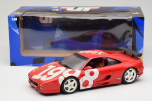 Ferrari F355 Berlinetta Piros fehér kerekekkel UT Models 1:18 180074020-P2 Fém – 8. kép a 8-ből