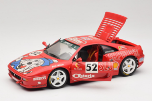 Ferrari F355 Berlinetta Slushuppie #52 M. Peters Piros UT Models 1:18 180074020-P4 Fém – 2. kép a 8-ből