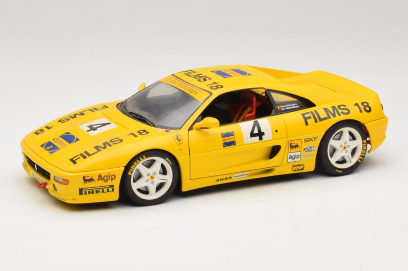 Ferrari F355 Coupe Films 18 #4 Reoloffs / Ansembourg Sárga UT Models 1:18 180074021-Y1 Fém