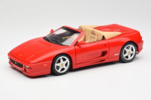Ferrari F355 Spider Piros Hot Wheels 1:18 25733 Fém