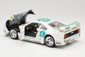 Ferrari F40 4444 Tage Garanta #4 Fehér Bburago 1:18 3332-W5 Fém – 5. kép a 8-ből