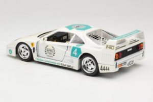 Ferrari F40 4444 Tage Garanta #4 Fehér Bburago 1:18 3332-W5 Fém – 7. kép a 8-ből