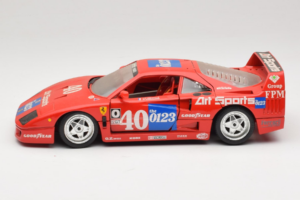 Ferrari F40 #40 J-P. Jabouille / O. Grouillard Art Sports 1987 Bburago 1:18 3332-A1 Fém – 4. kép a 8-ből