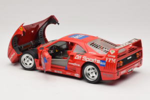 Ferrari F40 #40 J-P. Jabouille / O. Grouillard Art Sports 1987 Bburago 1:18 3332-A1 Fém – 5. kép a 8-ből