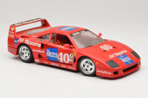 Ferrari F40 #40 J-P. Jabouille / O. Grouillard Art Sports 1987 Bburago 1:18 3332-A1 Fém – 6. kép a 8-ből