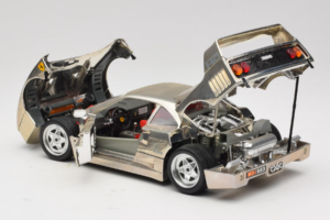 Ferrari F40 Chrome Silver Bburago 1:18 3401 Fém – 5. kép a 8-ből