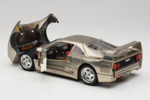 Ferrari F40 Dark Chrome Silver Kroymans Limitált Kiadás Bburago 1:18 3032-C2 Fém – 5. kép a 8-ből