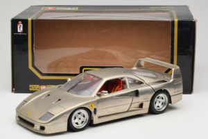 Ferrari F40 Dark Chrome Silver Kroymans Limitált Kiadás Bburago 1:18 3032-C2 Fém – 8. kép a 8-ből