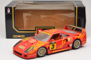 Ferrari F40 Evoluzione #3 Brummel Piros 1987 Bburago 1:18 3022-P2 Fém – 8. kép a 8-ből