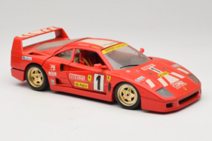 Ferrari F40 Evoluzione #1 Pirelli Piros 1992 Bburago 1:18 3042-P1 Fém – 6. kép a 8-ből