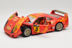 Ferrari F40 #3 F. Kroymans Ferrari Imports Kroymans BBS Wheels Piros 1987 Bburago 1:18 3032-H1 Fém – 2. kép a 8-ből
