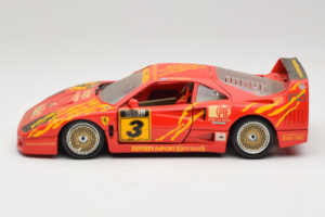 Ferrari F40 #3 F. Kroymans Ferrari Imports Kroymans BBS Wheels Piros 1987 Bburago 1:18 3032-H1 Fém – 4. kép a 8-ből