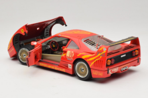 Ferrari F40 #3 F. Kroymans Ferrari Imports Kroymans BBS Wheels Piros 1987 Bburago 1:18 3032-H1 Fém – 5. kép a 8-ből