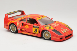 Ferrari F40 #3 F. Kroymans Ferrari Imports Kroymans BBS Wheels Piros 1987 Bburago 1:18 3032-H1 Fém – 6. kép a 8-ből