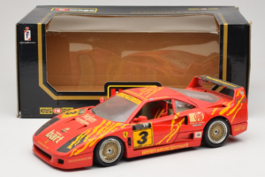 Ferrari F40 #3 F. Kroymans Ferrari Imports Kroymans BBS Wheels Piros 1987 Bburago 1:18 3032-H1 Fém – 8. kép a 8-ből