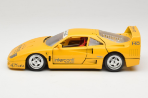 Ferrari F40 Interconti Car HiFi Sárga Bburago 1:18 3032-I1 Fém – 4. kép a 8-ből