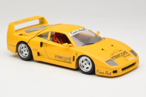 Ferrari F40 Interconti Car HiFi Sárga Bburago 1:18 3032-I1 Fém – 6. kép a 8-ből