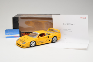 Ferrari F40 Interconti Car HiFi Sárga Bburago 1:18 3032-I1 Fém – 8. kép a 8-ből