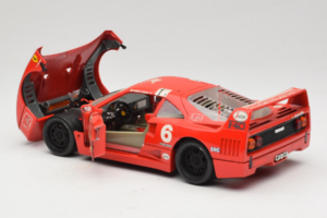 Ferrari F40 #6 V. Colombo L'Indipendente Piros 1987 Bburago 1:18 3032-L1 Fém – 5. kép a 8-ből