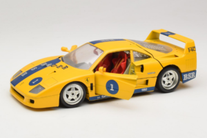 Ferrari F40 #1 Sárga Bauer Limitált Kiadás 100 db Bburago 1:18 BSR001 Fém – 2. kép a 8-ből