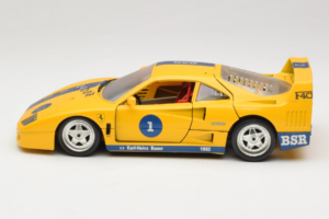 Ferrari F40 #1 Sárga Bauer Limitált Kiadás 100 db Bburago 1:18 BSR001 Fém – 4. kép a 8-ből