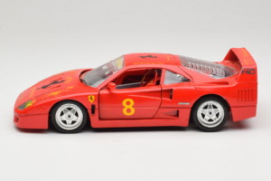 Ferrari F40 #8 Bevro International Piros 1987 Bburago 1:18 3332-P3 Fém – 4. kép a 8-ből