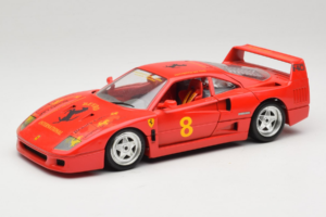 Ferrari F40 #8 Bevro International Piros 1987 Bburago 1:18 3332-P3 Fém