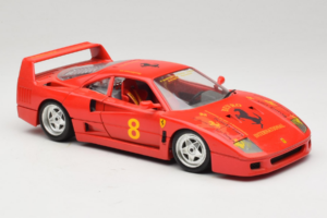 Ferrari F40 #8 Bevro International Piros 1987 Bburago 1:18 3332-P3 Fém – 6. kép a 8-ből