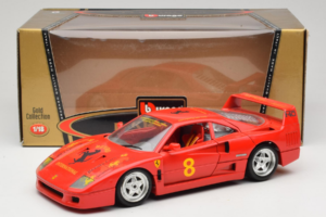 Ferrari F40 #8 Bevro International Piros 1987 Bburago 1:18 3332-P3 Fém – 8. kép a 8-ből