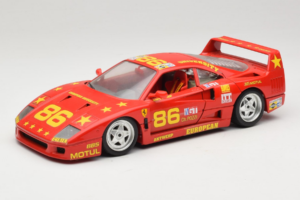 Ferrari F40 LM #86 Ch. Pozzi IMSA 24 Hours of Le Mans 1985 Piros Bburago 1:18 3332-P6 Fém