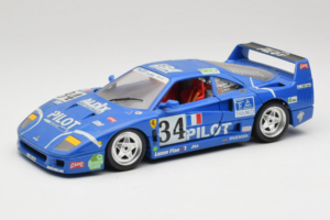 Ferrari F40 #34 M. Ferte / Thavenin / Palau Pilot Kék 1987 Bburago 1:18 3032-B1 Fém