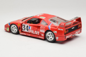 Ferrari F40 LM Pilot #34 Ferte / Thavenin / Palau 24 Hours of Le Mans 1995 Piros Bburago 1:18 3032-P3 Fém – 7. kép a 8-ből