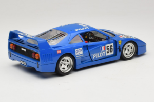 Ferrari F40 Pilot #56 Kék Bburago 1:18 3332-BL1 Fém – 3. kép a 8-ből