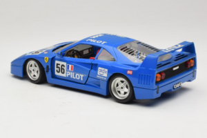 Ferrari F40 Pilot #56 Kék Bburago 1:18 3332-BL1 Fém – 7. kép a 8-ből
