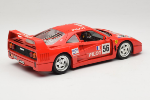 Ferrari F40 #56 Pilot Piros 1987 Bburago 1:18 3332-P2 Fém – 3. kép a 8-ből