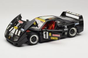 Ferrari F40 Pirelli Agip #1 Fekete Bburago 1:18 3332-B1 Fém – 2. kép a 8-ből