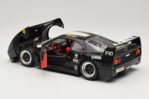 Ferrari F40 Pirelli Agip #1 Fekete Bburago 1:18 3332-B1 Fém – 5. kép a 8-ből