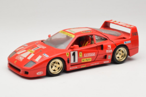 Ferrari F40 Evoluzione #1 Pirelli Agip Piros Arany Kerekekkel 1992 Bburago 1:18 3042-P2 Fém