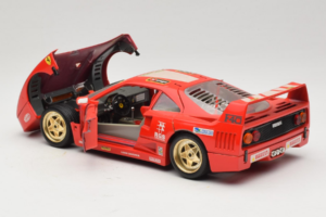 Ferrari F40 Evoluzione #1 Pirelli Agip Piros Arany Kerekekkel 1992 Bburago 1:18 3042-P2 Fém – 5. kép a 8-ből