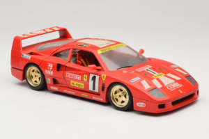 Ferrari F40 Evoluzione #1 Pirelli Agip Piros Arany Kerekekkel 1992 Bburago 1:18 3042-P2 Fém – 6. kép a 8-ből