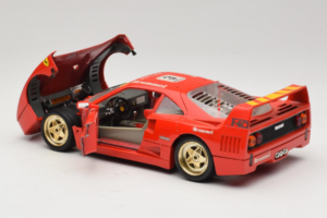 Ferrari F40 #3 Pirelli Piros 1987 Bburago 1:18 3332-P4 Fém – 5. kép a 8-ből