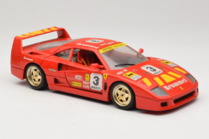 Ferrari F40 #3 Pirelli Piros 1987 Bburago 1:18 3332-P4 Fém – 6. kép a 8-ből