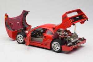 Ferrari F40 Piros Bburago 1:18 3032 Fém – 5. kép a 8-ből