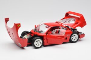 Ferrari F40 Piros Hot Wheels 1:18 23911 Fém – 2. kép a 8-ből