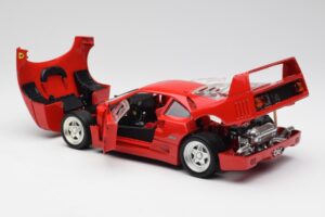 Ferrari F40 Piros Hot Wheels 1:18 23911 Fém – 5. kép a 8-ből