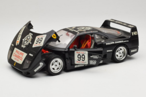 Ferrari F40 Seco #99 Lesseps / Charriol / Balandras Fekete Bburago 1:18 3032-B3 Fém – 2. kép a 8-ből