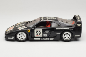 Ferrari F40 Seco #99 Lesseps / Charriol / Balandras Fekete Bburago 1:18 3032-B3 Fém – 4. kép a 8-ből