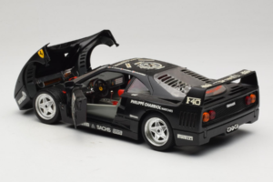Ferrari F40 Seco #99 Lesseps / Charriol / Balandras Fekete Bburago 1:18 3032-B3 Fém – 5. kép a 8-ből