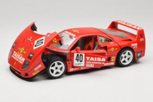 Ferrari F40 #40 T. Ohta / A. Reid Taisan Piros 1987 Bburago 1:18 3022-T1 Fém – 2. kép a 8-ből