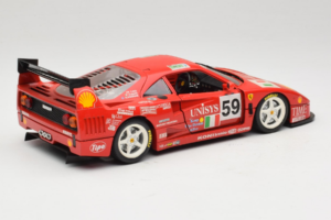 Ferrari F40 LM Unisys #59 Ota / P. Nappi / R. Donovan 24 Hours of Le Mans 1996 Bburago 1:18 3032-U1 Fém – 3. kép a 8-ből
